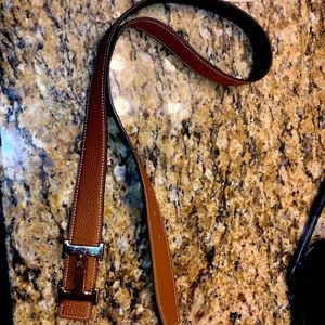 Women’s Hermès belt.  Black/Brown reversible